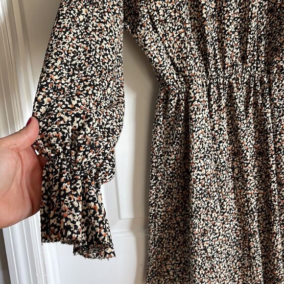 Zara Long Sleeve Print Dress - Picture 3 of 6